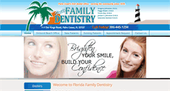 Desktop Screenshot of floridafamilydentistry.com