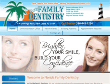 Tablet Screenshot of floridafamilydentistry.com